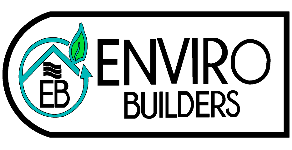 Logo. Enviro Builders, LLC. Eco Friendly Building Materials. SmartSteel Provider.